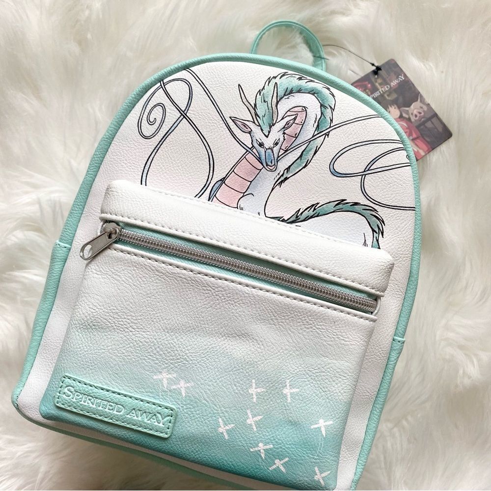 Loungefly Studio Ghibli Spirited Away Haku Pastel Mini Backpack 🐉